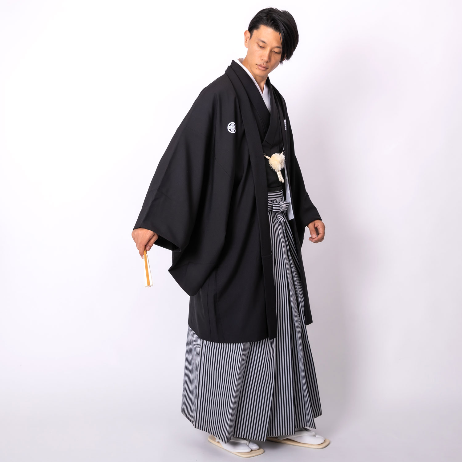黒紋付袴 洗える着物 既製品フルセット | 男着物の加藤商店《公式